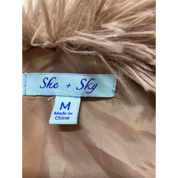 Shaggy Fringe Faux Fur Jacket – Festive Holiday Party Dressy, Vintage Glam M - Picture 12 of 12